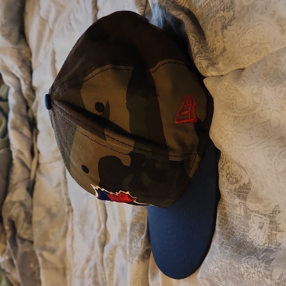 Toronto Blue Jay's Camo New Era Snapback Hat Vintage Y2K - Picture 2 of 4